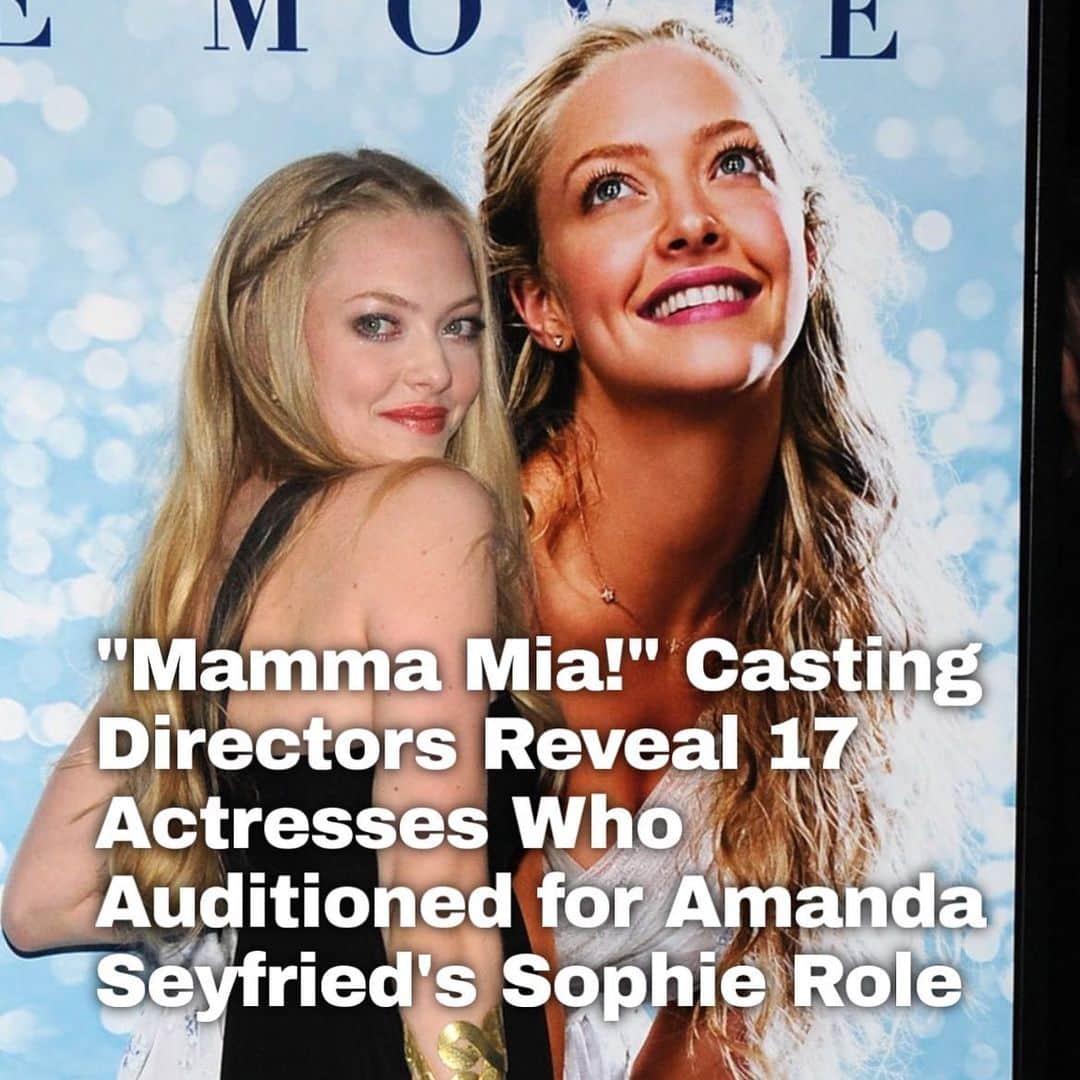 Just Jaredさんのインスタグラム写真 - (Just JaredInstagram)「To celebrate the 15th anniversary of "Mamma Mia!" hitting theaters, the casting directors opened up about all of the famous stars they met with during the audition process. They even revealed three actresses who turned down the role of Sophie! Head to the LINK IN BIO for all the details. #AmandaSeyfried #MammaMia Photo: Getty」9月16日 8時02分 - justjared