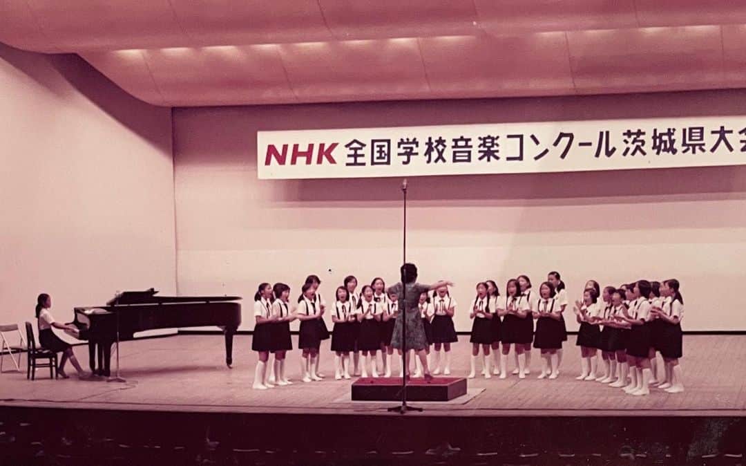 飯島真理のインスタグラム：「1975 Oct 4 NHK Zenkoku Gakko Music Competition Piano by Mari」