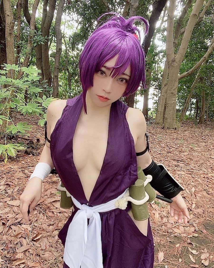 のインスタグラム：「地獄楽の杠の撮影してきたよー💟 めちゃくちゃ蚊に喰われて大変でした😂 しかしまだ暑いねぇ！！！！   #コスプレ #cosplay #cosplay #角色扮演 #地獄楽　#杠　#インスタグラビア　#グラビア#自撮り女子  #自撮り #ジャンプ  #くのいちコスプレ」