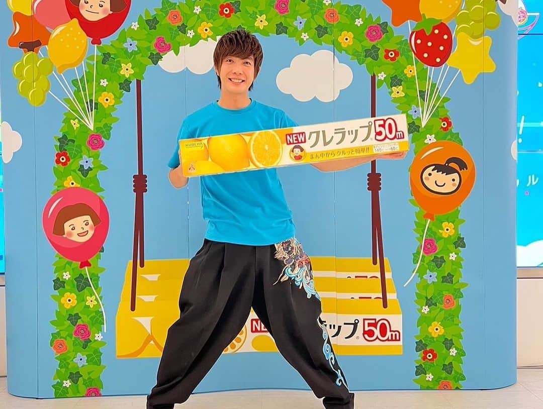 田村侑久のインスタグラム：「今日は環境デーなごや2023のイベントに参加させてもらって3Rのお勉強をさせてもらいました🥰🥰🥰  そして終わった後は飛び出しでららぽーとさんへ向かってクレラップさんのイベントに参加しました😊  いやぁぁぁめちゃくちゃ楽しい体験させてもらいましたし、お土産でクレラップもらえて幸せです😍」