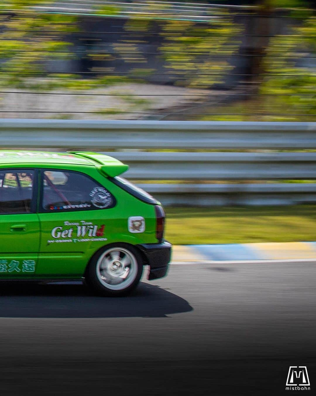 mistbahnさんのインスタグラム写真 - (mistbahnInstagram)「_ GET WILD 緑のたぬき (Green Raccoon) Honda EK9 CIVIC Type R _ 🚗: @quontaku / @midorinotanukiek9 📷: @mistbahn _ Shot on May-20 2023 🏁 "Circuit Festa ( @circuit_festa_west_japan )". Central Circuit (Hyogo Japan) _ JP) 2023年5月20日、セントラルサーキットで開催された「サーキットフェスタ ( @circuit_festa_west_japan )」で撮影。 _ #circuitfesta #サーキットフェスタ  #circuitfesta2023 #サーキットフェスタ2023 #centralcircuit #セントラルサーキット #inatec #getwildracing #mozcraft #aslan #honda #civic #hondacivic #ホンダシビック #シビック #ek9 #ek #ekcivic #n1civic #ffchallenge #bseries #b16 #kanjo #kanjostyle #kanjoracer #kanjozoku #timeattack #timeattackjapan #hondasontrack」9月16日 19時08分 - mistbahn