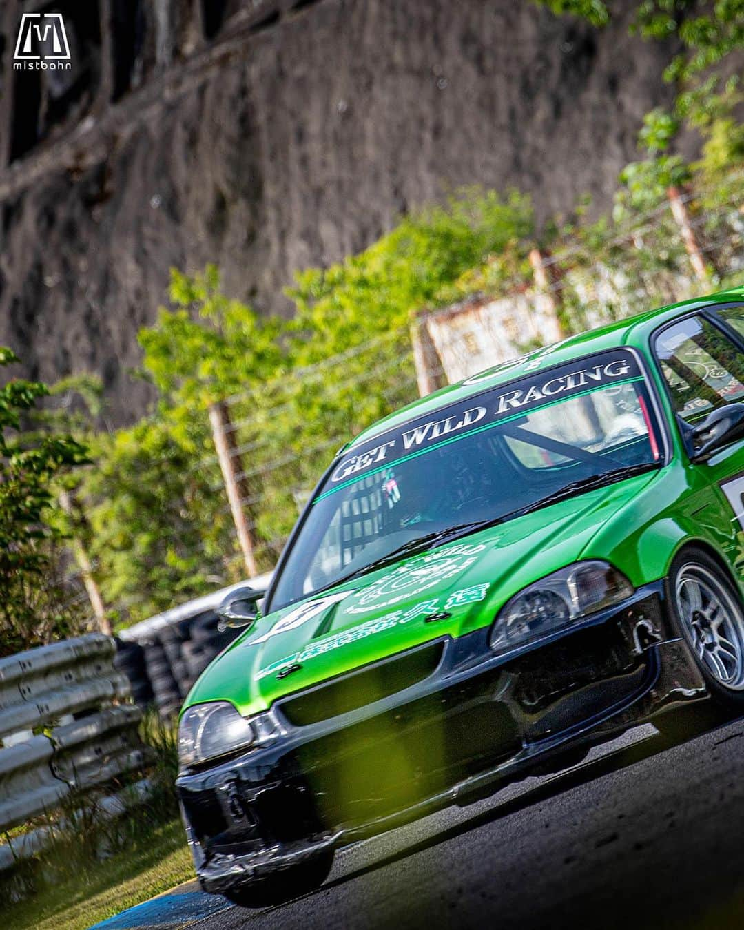 mistbahnさんのインスタグラム写真 - (mistbahnInstagram)「_ GET WILD 緑のたぬき (Green Raccoon) Honda EK9 CIVIC Type R _ 🚗: @quontaku / @midorinotanukiek9 📷: @mistbahn _ Shot on May-20 2023 🏁 "Circuit Festa ( @circuit_festa_west_japan )". Central Circuit (Hyogo Japan) _ JP) 2023年5月20日、セントラルサーキットで開催された「サーキットフェスタ ( @circuit_festa_west_japan )」で撮影。 _ #circuitfesta #サーキットフェスタ  #circuitfesta2023 #サーキットフェスタ2023 #centralcircuit #セントラルサーキット #inatec #getwildracing #mozcraft #aslan #honda #civic #hondacivic #ホンダシビック #シビック #ek9 #ek #ekcivic #n1civic #ffchallenge #bseries #b16 #kanjo #kanjostyle #kanjoracer #kanjozoku #timeattack #timeattackjapan #hondasontrack」9月16日 19時08分 - mistbahn