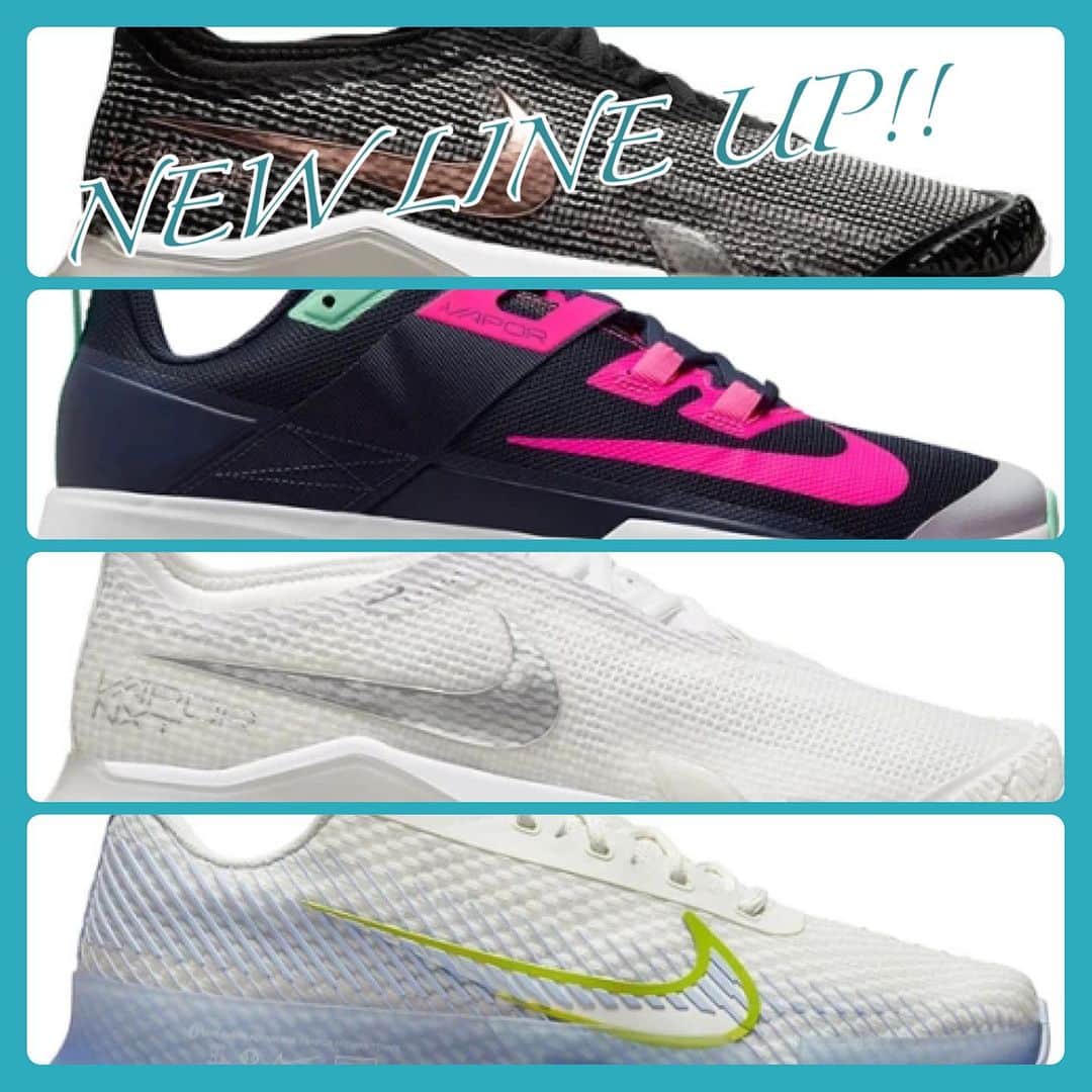 のインスタグラム：「Nikeのオールコート用テニスシューズを入荷致しました！ . ●ナイキ エアズーム ヴェイパー 11  オリジナルのヴェイパーの重要なディテールがすべて必要な改良を経て新モデルとして復活しました。 低めでスリムなこのシューズは、コート上で軽い履き心地とスピーディな動きを提供します。  耐久性に優れたメッシュが足を涼しく保ち、左右非対称の靴紐が横方向の動きにも足をサポートします。 さらに、要所のオーバーレイが柔軟性と通気性を高めています。  重量を抑えるためにアウトソールの摩耗の少ない部分にはラバーを使用していません。 シューズの全長にわたるフレームは、スピーディな動きでも足を安定させます。 . ●ナイキ コート ヴェイパー ライト  クイックな敏捷性、反応の良いクッショニング、高い耐久性を完璧に兼ねそろえた、安定した軽量テニスシューズ。 コート上で力強く素早く動きたいプレイヤーに理想的なシューズです。  このシューズにはスムーズなローリングモーションを促すクッションが内蔵されています。 レーシングカーのハーネスからヒントを得た4点式デザインのストラップは足を包み込み、ハードな中も足をしっかりとホールドします。  また、ソフトなフォームを土踏まずの近くに配置することでバンキング時に足首と足の位置を合わせやすくし、足の外側に沿って硬めのフォームを配置することで速い動きの際のプッシュオフをサポートします。 デザインはぴったりとしたフィット感を提供し、軽く通気性に優れているため、とても快適な履き心地のシューズです。 . ●ナイキ コート リアクト ヴェイパー NXT  アスリートの長年のデータに裏付けされており、ボールに到達するのに役立つ粘り強いトラクションを提供します。 革新的なクッショニングシステムは、走りに満足のいくサポートを提供します。  スライドの力に耐えるように作られたジェネレーティブデザインは、データを参考に、前足部の内側などの摩耗しやすい部分に耐久性のあるラバーとプラスチック素材を統合しています。 また、側面の硬いフレームは左右の動きに対して安定性を提供します。  #melisofficial #mehrlicht #海外限定 #日本未入荷 #ハンドボール #handball #バレーボール #volleyball #バスケットボール #basketball #バドミントン #badminton #テニス #tennis #スポーツ #sports #melis #メリス #スニーカー #テニスシューズ #tennisshoes #nikeshoes #ナイキシューズ #ナイキ #nike」