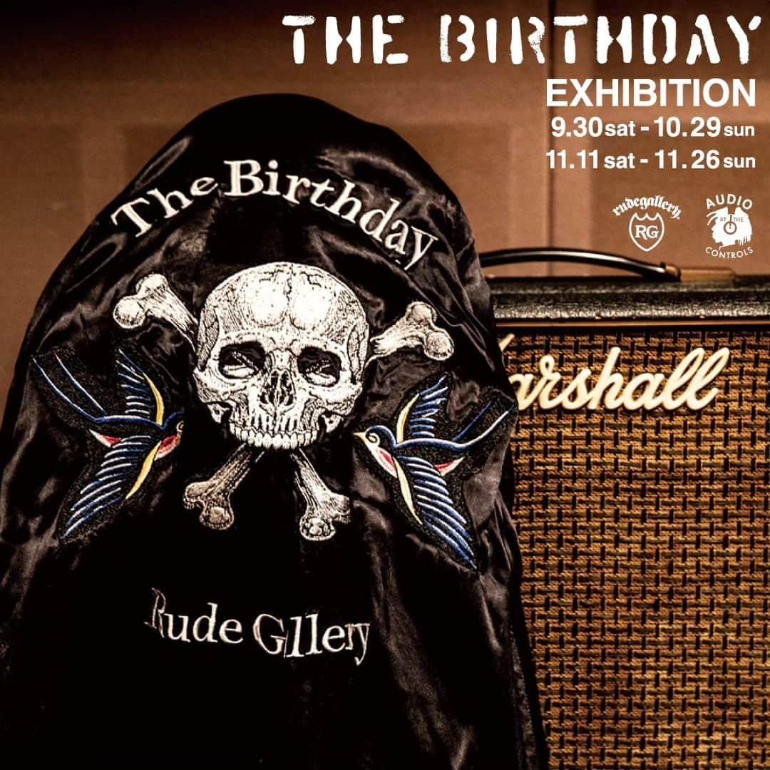 The Birthdayさんのインスタグラム写真 - (The BirthdayInstagram)「『The Birthday EXHIBITION』 9/30～ RUDE GALLERY TOKYO、11/11～ 高松 AUDIOにて開催決定！  The BirthdayとRUDE GALLERYのCOLLABORATION SOUVENIR JACKETのリリースに合わせ、 下記日程で“The Birthday EXHIBITION”を開催致します。 当日はStage Clothing for Musicians～The Birthday で作製した衣裳やそれらの原型となるトワルの他、ライブで使用しているラグマットやマイクスタンド、加えてMOTEL RADIO SiXTY SiX のジャケットでもお馴染みのネオン管など、展示品も存分に楽しんで頂ける内容となっております。また、COLLABORATION SOUVENIR JACKET の一般販売に加え、本催事の為に作製した各種GOODS も多数ご用意致しました。中でも、ヒライハルキ監修“TONKATSU CAT”では愛くるしいアイテムが誕生しております。是非お誘いあわせの上、東京と高松からThe Birthday への愛でぬりつぶしましょう。皆様のご来場心よりお待ちしております。   『The Birthday EXHIBITION』■9/30(土)～10/29(日)：RUDE GALLERY TOKYO https://rude-gallery-tokyo.myshopify.com/  ■11/11(土)～11/26(日)：高松 AUDIO http://beat-syndicate.com/  ※展示品は会場により異なります ※GOODS につきましては一部アイテムにつきRUDE GALLERY TOKYO 限定品が御座います ※ONLINE SHOP 及び通信販売はRUDE GALLERY TOKYO、高松AUDIO 共に11/27(月) 12 時からとなります(ONLINE 開始時点で完売、サイズ欠けのアイテムも御座います。予めご了承下さい)  #thebirthday  同時開催 『COPY BLACK OUT - The Birthday』  「COPY BLACK OUT - The Birthday」 9/30(土)より、RUDE GALLERY TOKYO、高松 AUDIO にて“COPY BLACK OUT” と題し、The Birthday の PHOTO EXHIBITION を開催致します。 本展示では 3/15 に恵比寿 LIQUIDROOM で行われた RUDE GALLERY 主催 「BLACK RUDE NIGHT」にて写真家 新保勇樹が収めた The Birthday の ステージポートレートから厳選した18 枚を初公開致します。 氏の写し出す美しきモノクロームの世界とThe Birthday。 是非ご体感頂ければ幸いです。 ※合わせてオリジナルグッズもご用意しております。  ■COPY BLACK OUT - The Birthday ・9/30(土)～10/29(日): RUDE GALLERY TOKYO https://rude-gallery-tokyo.myshopify.com/  ・11/11(土)～11/26(日)：高松 AUDIO http://beat-syndicate.com/  [Information] ・展示作品は受注販売となり、全てに作品証明書が付属致します。 ・各種エディション 3 を設定しております。 ・額装の有無をお選びいただけます。（額装希望の場合、別途費用が掛かります） ・展示作品につきましてはオンラインショップ及び通信販売の予定は御座いません。予めご了承下さい。  #thebirthday @shimboyuki」9月16日 12時02分 - thebirthday_official