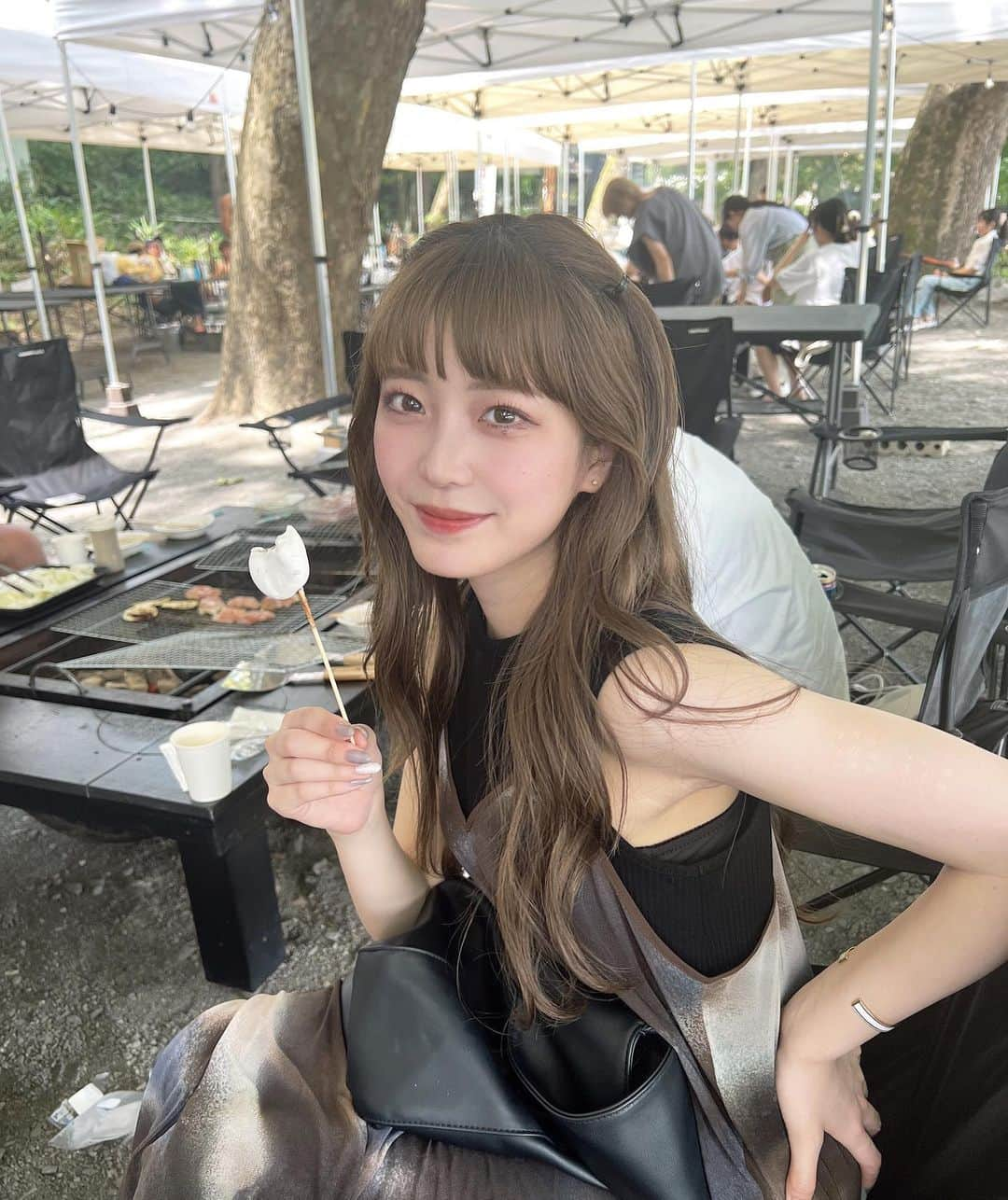 斉藤花耶さんのインスタグラム写真 - (斉藤花耶Instagram)「夏の思い出☀️ 焼きチョコマシュマロ頬張り大会」9月16日 12時13分 - kaya__official_