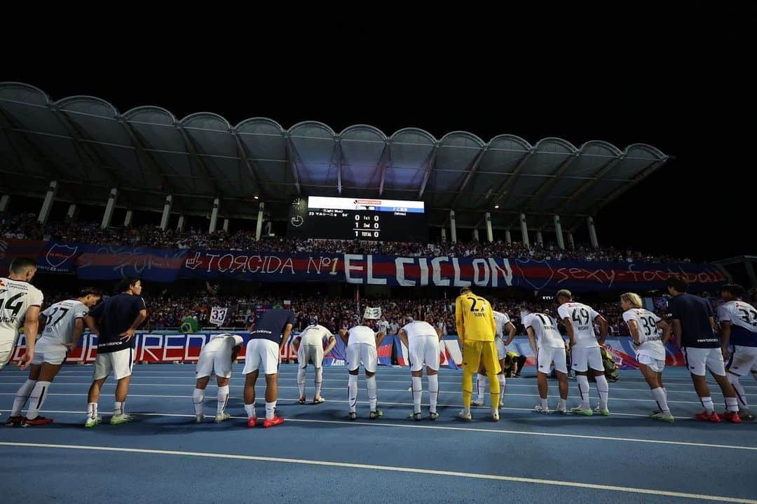 森重真人のインスタグラム：「応援ありがとうございました！ この悔しさを胸に戦うしかない。 #fctokyo #森重真人  #森重真人オフィシャル後援会」