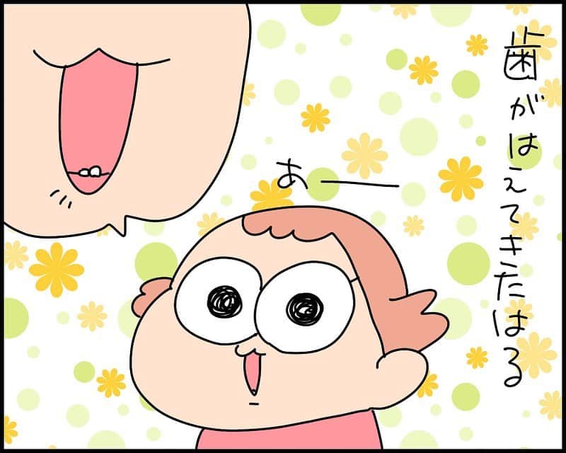 のインスタグラム：「#乳歯  #赤ちゃん  #歯  #長女」