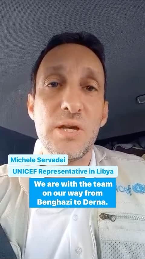 unicefのインスタグラム：「In eastern Libya, #StormDaniel has left behind a trail of wreckage and a growing number of families needing urgent humanitarian assistance.  As the fatality and displacement figures rise, our teams are mobilizing life-saving supplies to support the needs of children.」