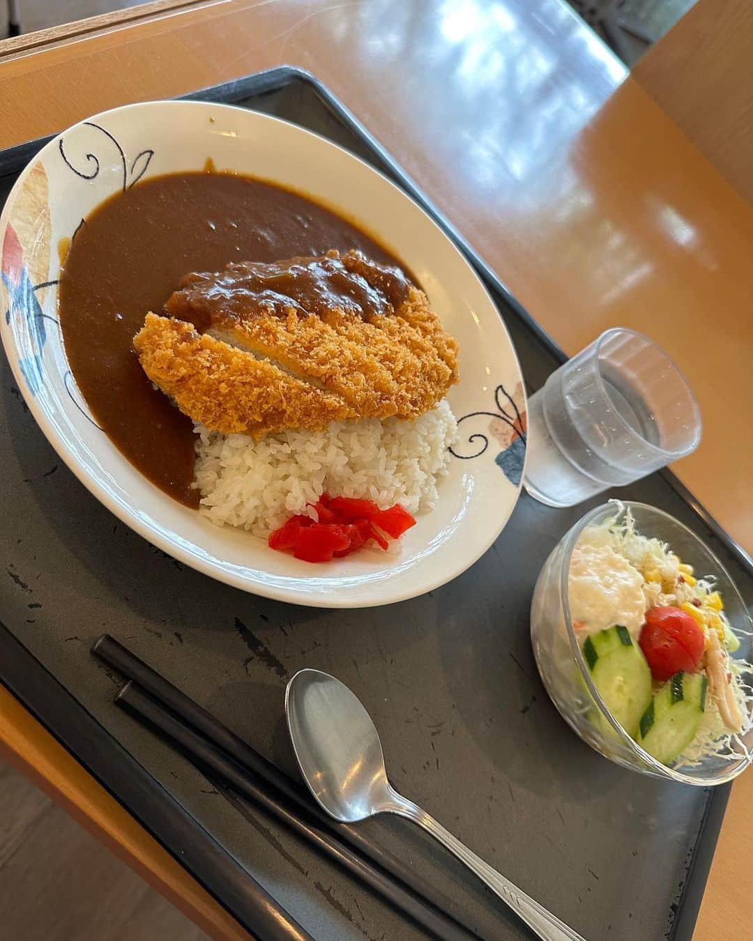 のインスタグラム：「大奥順調。 食堂のカレー最高。」