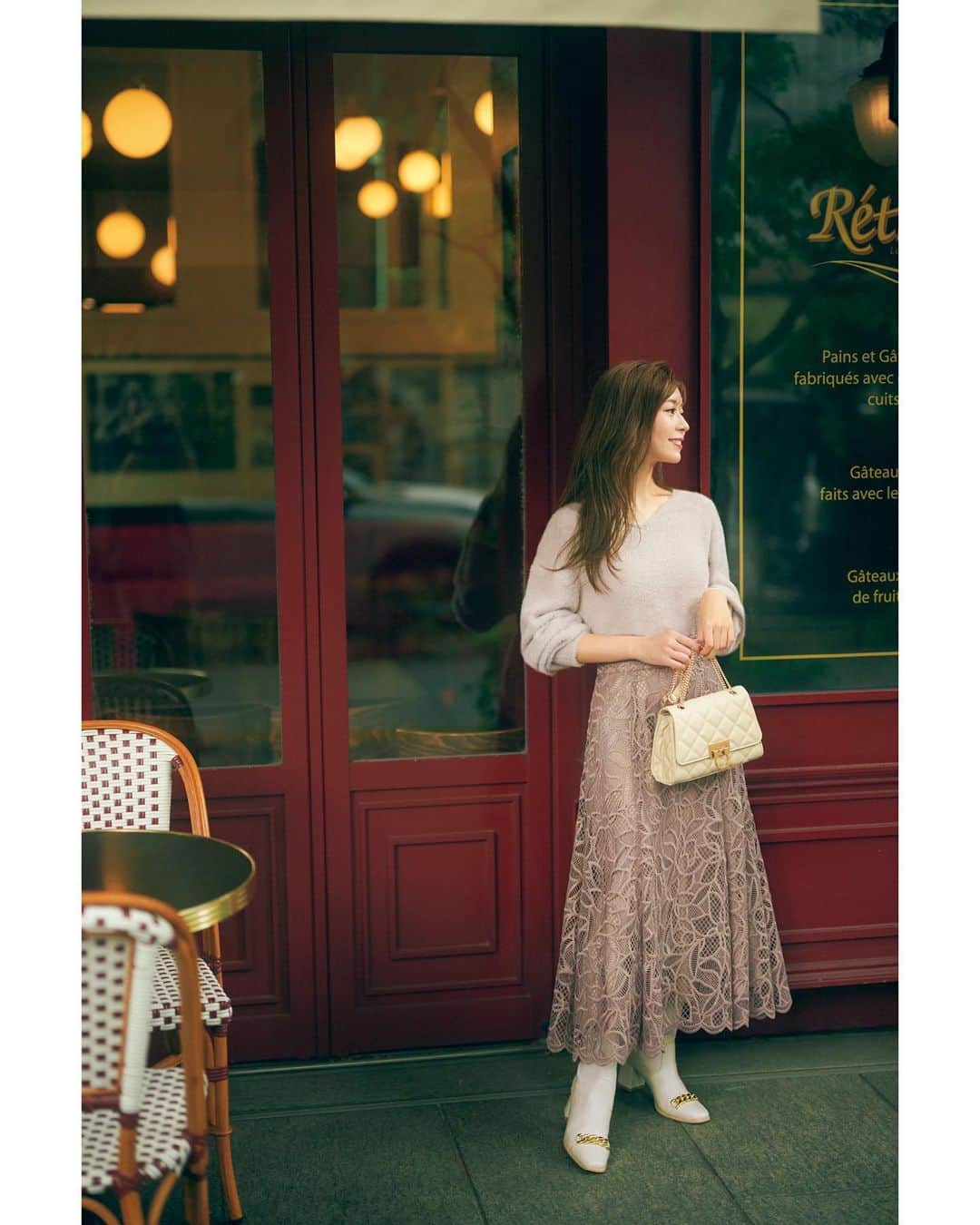 石崎日梨のインスタグラム：「⁡ @proportionbodydressing 🦢🩰 ⁡ #美人百花 10月号  #proportionbodydressing」