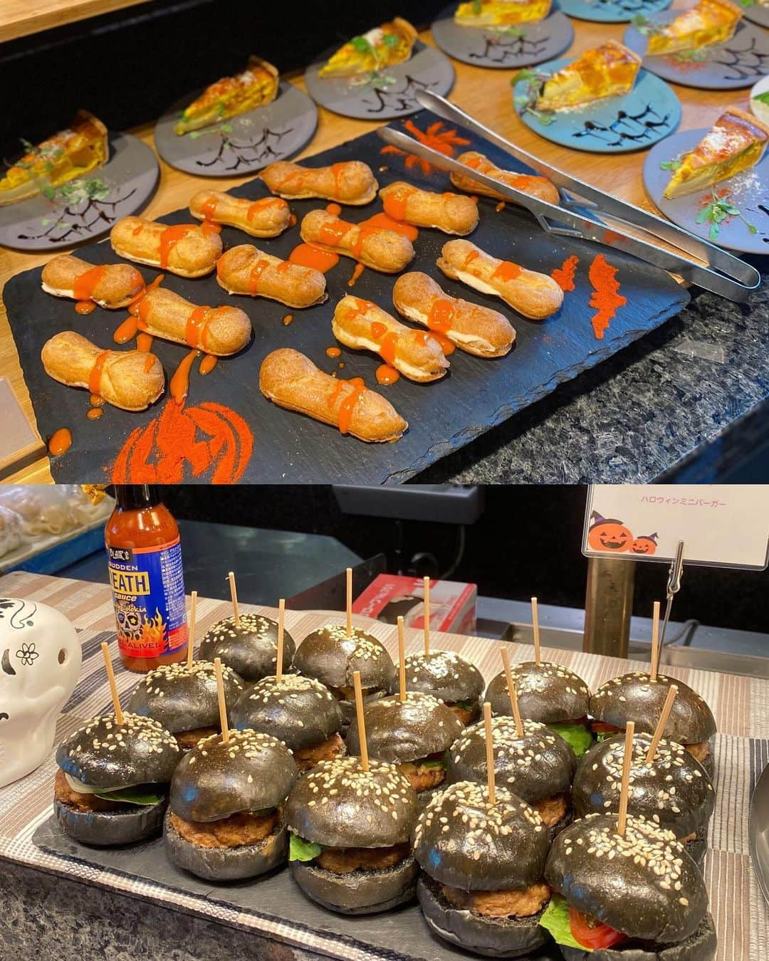 karen okajimaさんのインスタグラム写真 - (karen okajimaInstagram)「#大阪ハロウィンブッフェ 🎃🦇🕸🧁🍰🫖 🉐 #おかじお得情報 有り💓4名で1名無料！！  今年もこの季節がやってきた！！@anacrowneplaza_osaka さんの ハロウィンブッフェ🎃❤️  毎年最高に可愛くて、最高に美味しいの！ 今年も最高でした🫶💕  デザートはもちろん、ご飯ものも豊富で 本当にぜーんぶ美味しいっ🤤💓  かぼちゃプリン モンブランタルト 栗のブリュレ さつま芋とリンゴのキャラメリーゼ などなど秋の食材を使ったデザートが豊富だよ🍁  全部見た目も可愛くて美味しかった❤️ ご飯物も全部美味しいから本当におすすめのブッフェ✨ ぜひいってみてねー🤍🤍  期間:10月31日（火）まで✨ 💰：おひとり様 ¥ 5,500(税サ込) 小学生料金　3,100円 4歳～未就学児料金　1,600円 0～3歳のお子様は無料 ⏰11:30a.m. –3:00p.m. なんと！時間制限なし！！！🤤  🉐平日は4名で1名無料だよ💕 ぜひ行ってみてね☺️✨✨  #anacrownplazaosaka #anacrownplazahotel #デザートランチビュッフェ #大阪ビュッフェ #大阪ランチ #梅田ランチ #梅田ビュッフェ #大阪オータムビュッフェ #グルメ岡島 #ランチブッフェ #ランチビュッフェ #スイーツ男子 #スイーツ女子 #autumnbuffet #ハロウィンブッフェ #PR」9月16日 20時38分 - karenokajima0318