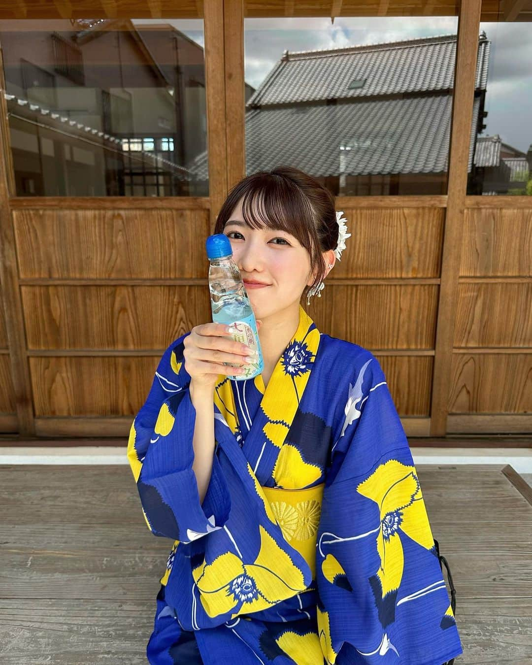 大槻アイリさんのインスタグラム写真 - (大槻アイリInstagram)「そろそろ夏も終わりだけど、今年は浴衣着れた〜🎐🧊🍧  悩んだ結果今年もまたこの浴衣...🐟。」9月16日 20時40分 - airi_otsuki