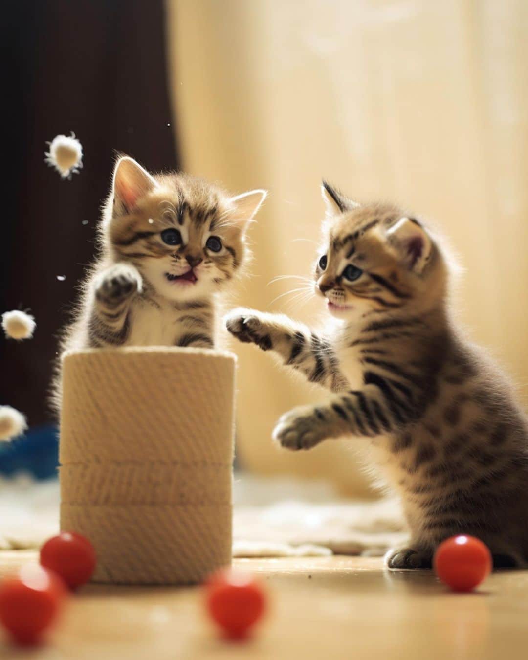 のインスタグラム：「Playtime ☺️  Credit: @dailycatclub  ** For all crediting issues and removals pls 𝐄𝐦𝐚𝐢𝐥 𝐮𝐬 ☺️  𝐍𝐨𝐭𝐞: we don’t own this video/pics, all rights go to their respective owners. If owner is not provided, tagged (meaning we couldn’t find who is the owner), 𝐩𝐥𝐬 𝐄𝐦𝐚𝐢𝐥 𝐮𝐬 with 𝐬𝐮𝐛𝐣𝐞𝐜𝐭 “𝐂𝐫𝐞𝐝𝐢𝐭 𝐈𝐬𝐬𝐮𝐞𝐬” and 𝐨𝐰𝐧𝐞𝐫 𝐰𝐢𝐥𝐥 𝐛𝐞 𝐭𝐚𝐠𝐠𝐞𝐝 𝐬𝐡𝐨𝐫𝐭𝐥𝐲 𝐚𝐟𝐭𝐞𝐫.  We have been building this community for over 6 years, but 𝐞𝐯𝐞𝐫𝐲 𝐫𝐞𝐩𝐨𝐫𝐭 𝐜𝐨𝐮𝐥𝐝 𝐠𝐞𝐭 𝐨𝐮𝐫 𝐩𝐚𝐠𝐞 𝐝𝐞𝐥𝐞𝐭𝐞𝐝, pls email us first. **」
