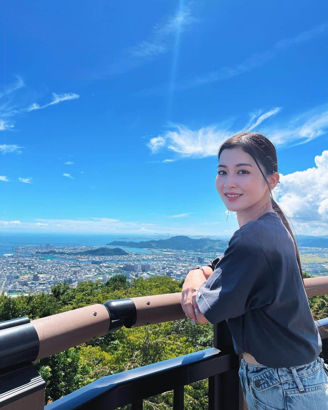 當山みれいのインスタグラム：「びざんでござんす〜⛰️ 早起き頑張って行ってきた🚡」