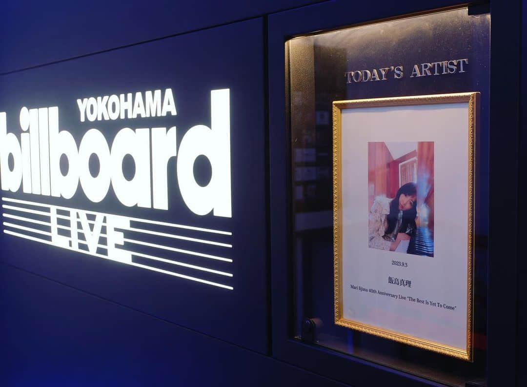 飯島真理のインスタグラム：「September 3, 2023 Mari Live at Billboard Live Yokohama」