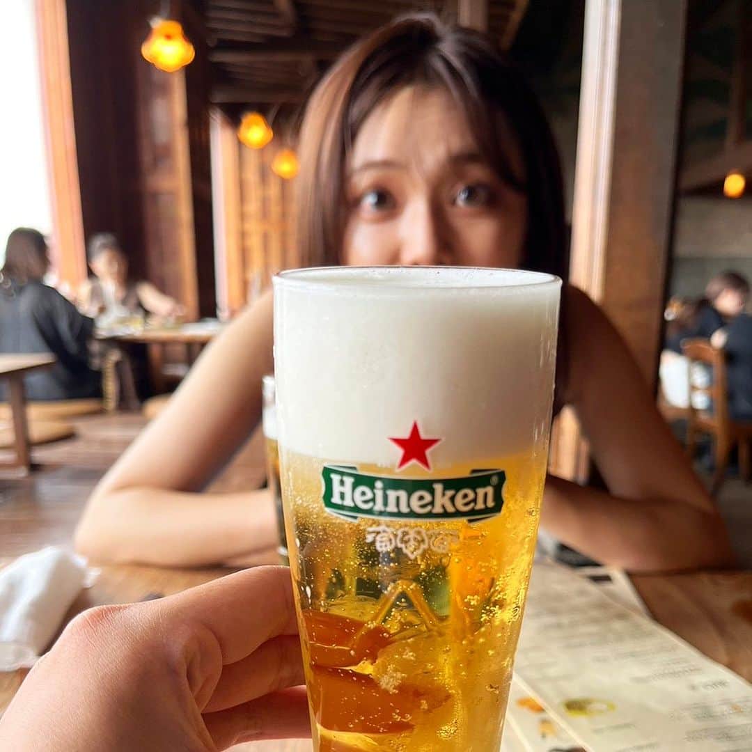 のインスタグラム：「. 👁 👁  🍺 ってかんじ。」