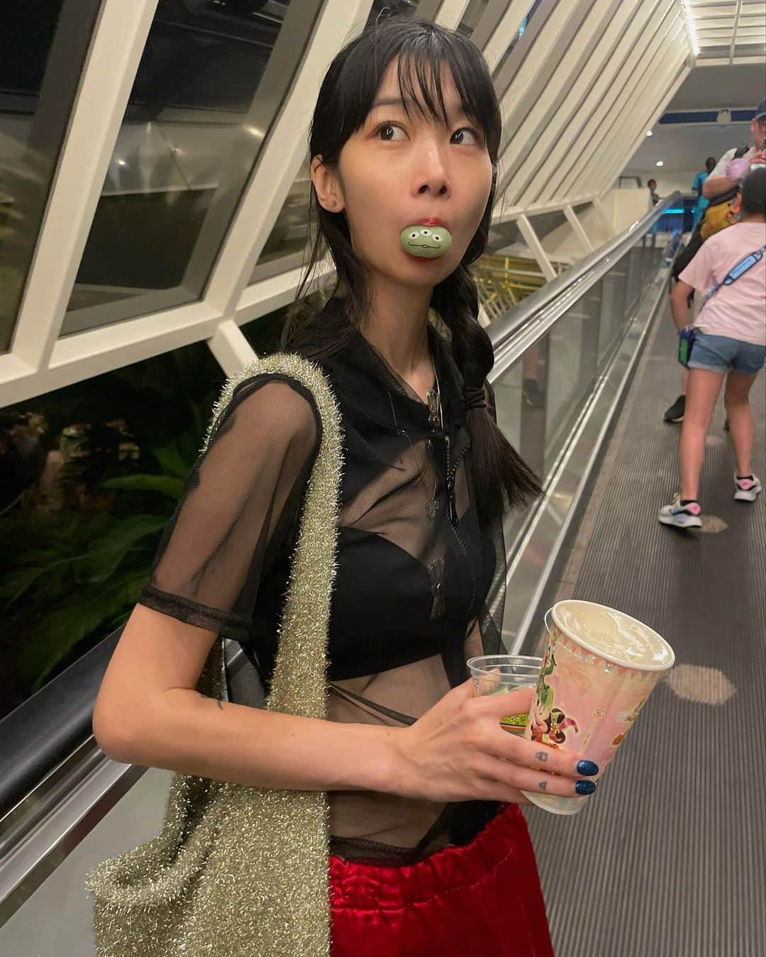 老月ミカのインスタグラム：「この日はいい1時間の使い方だった〜👯‍♀️」