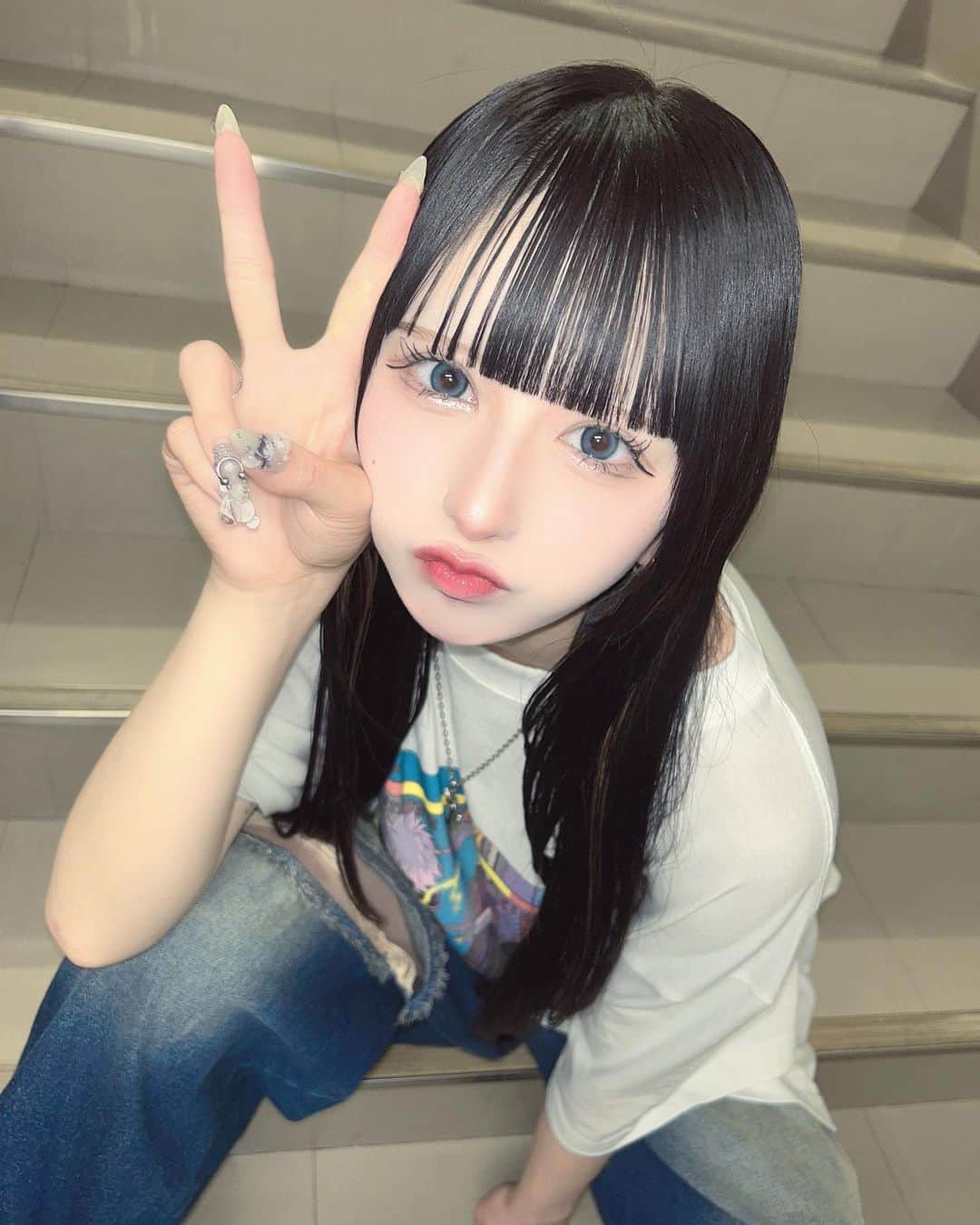 狐波ろんのインスタグラム：「この日まえがみめーちゃめちゃ綺麗すぎないか、毎日こうであれ」