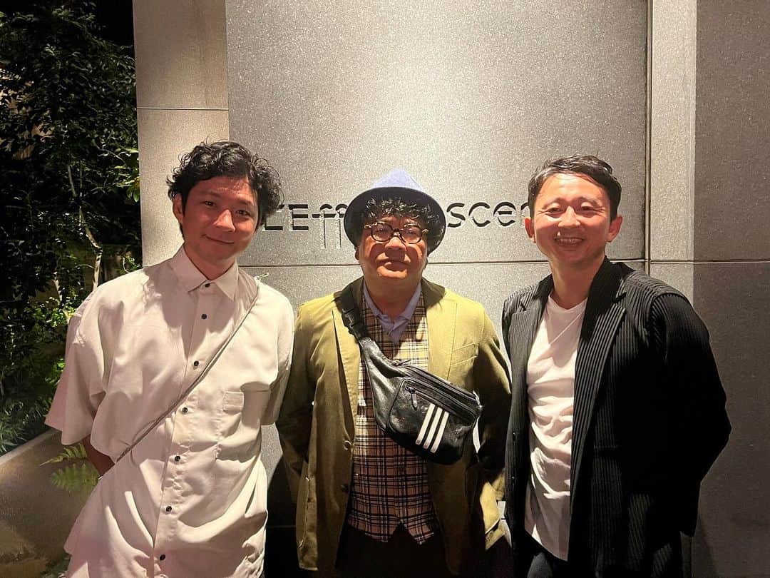 カンニング竹山のインスタグラム：「数年ぶりに復活。 竹山社長会と勝手に有吉＆渡部が言う会。 とんでもなくたかられた。 おい、有吉、渡部！ 飯食うんだから財布くらいは持ってこい！」