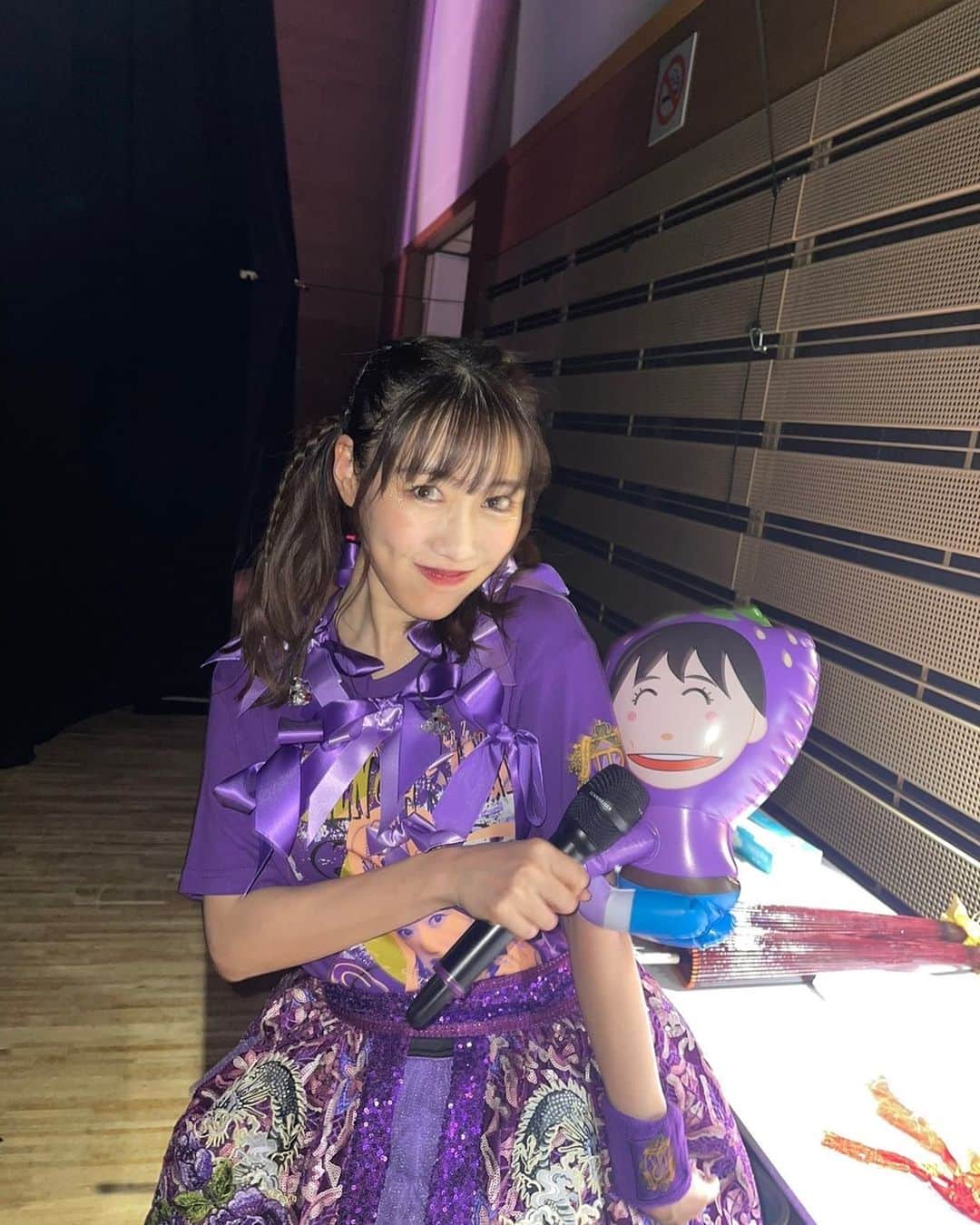 のインスタグラム：「💜  #ももQ #大阪 #グランキューブ大阪  #purple」
