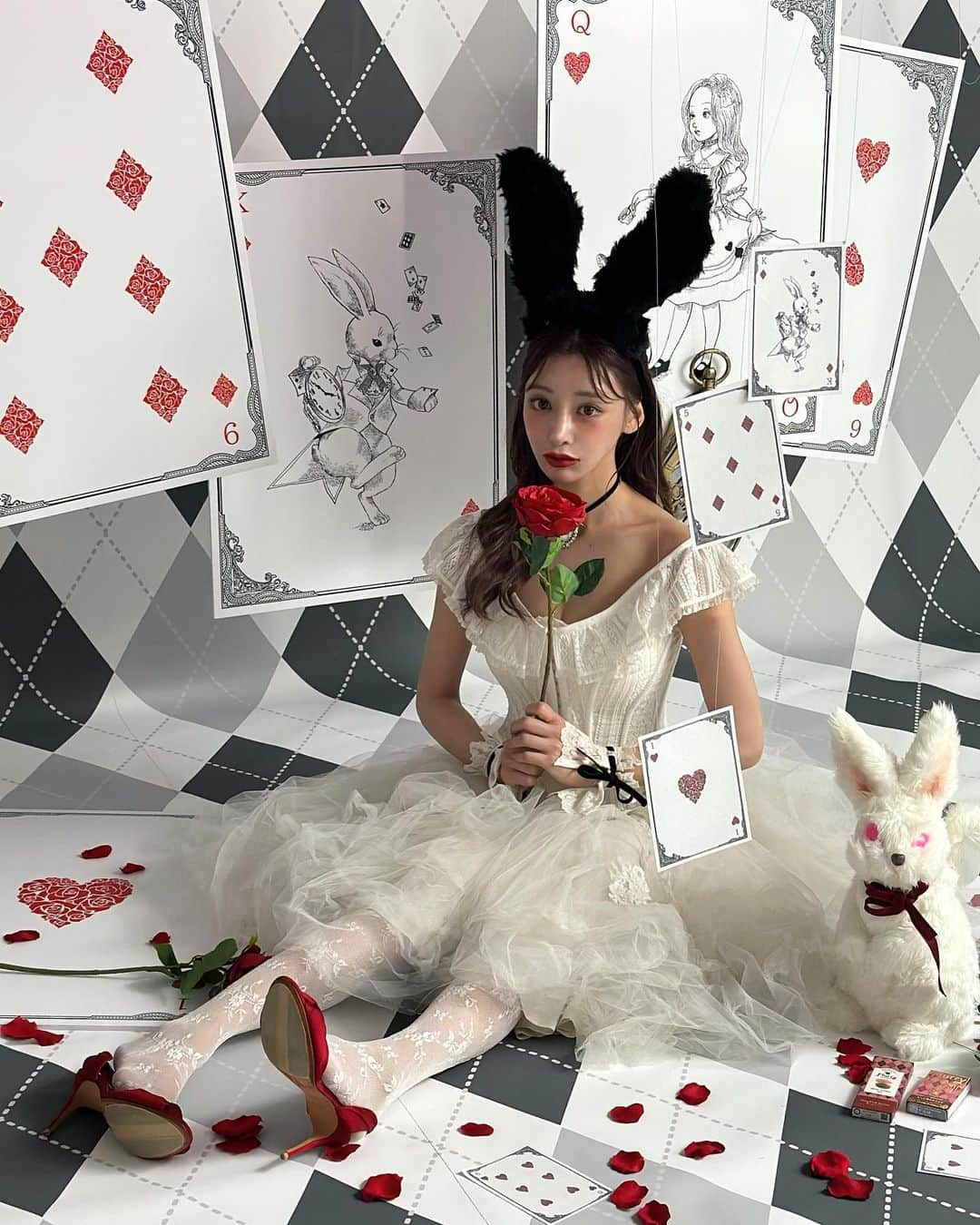 明日花キララさんのインスタグラム写真 - (明日花キララInstagram)「セットがかわいい🃏♠️🐇」9月17日 0時22分 - asukakiraran