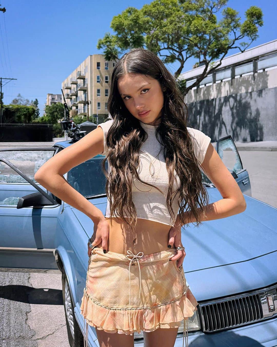 Apple Musicのインスタグラム：「This is your sign to watch @oliviarodrigo’s #ShotoniPhone15Pro music video for “get him back!”. Link in bio. 💜」