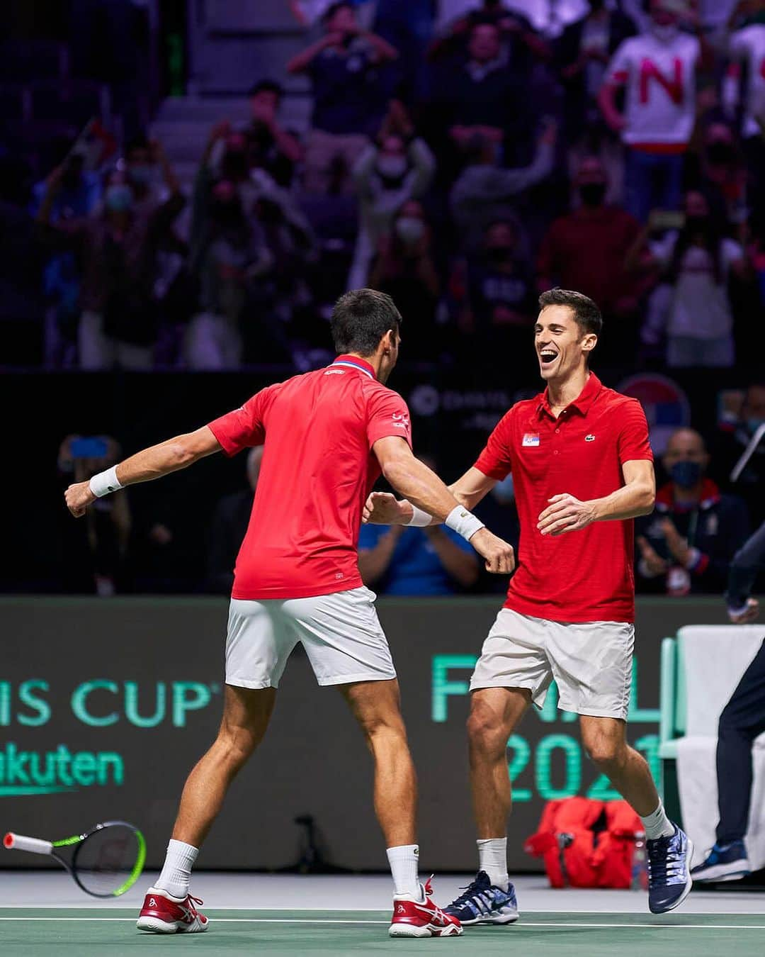 ノバク・ジョコビッチさんのインスタグラム写真 - (ノバク・ジョコビッチInstagram)「@djokernole is back in #DavisCup doubles action 🤩   Novak Djokovic & Nikola Cacic will play Adam Pavlasek & Tomas Machac.」9月17日 1時46分 - djokernole