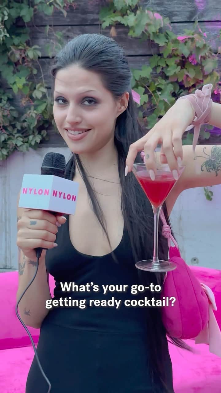 Nylon Magazineのインスタグラム：「Hangover cries hit the hardest. Gabbriette shows us how she Pregames with NYLON at the Marshall Columbia x Cash App dinner. 🎀  🎥 @kellychristinereed」