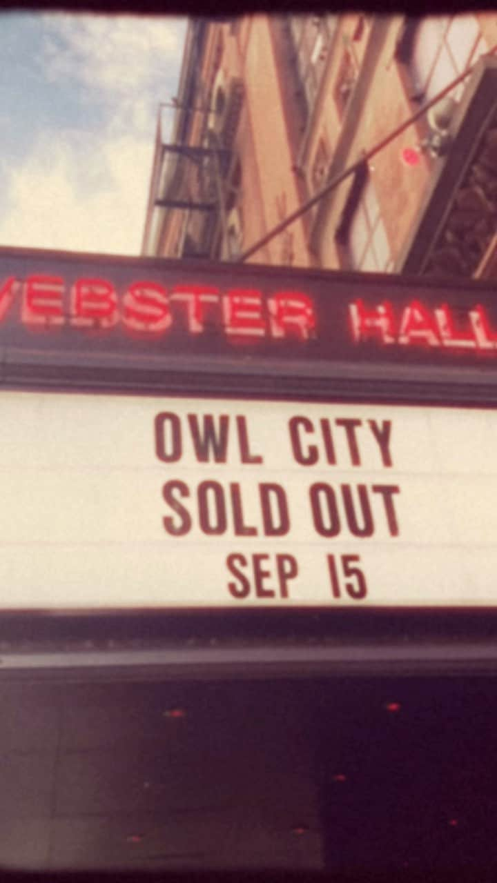 アウル・シティーのインスタグラム：「Thank you kindly @websterhall !」