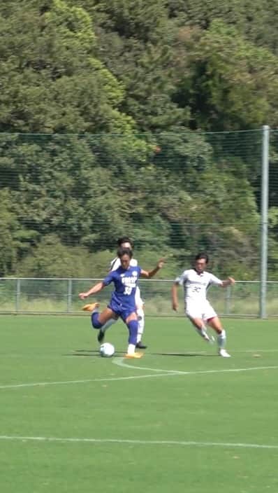 徳島ヴォルティスのインスタグラム：「TM vs 桃山学院大学 2-0  後半6分 #坪井清志郎 ⚽  相手DF2枚に挟まれながらも突破し、GKとの1対1でも冷静にゴールへ流し込む⚽  #徳島ヴォルティス #vortis」