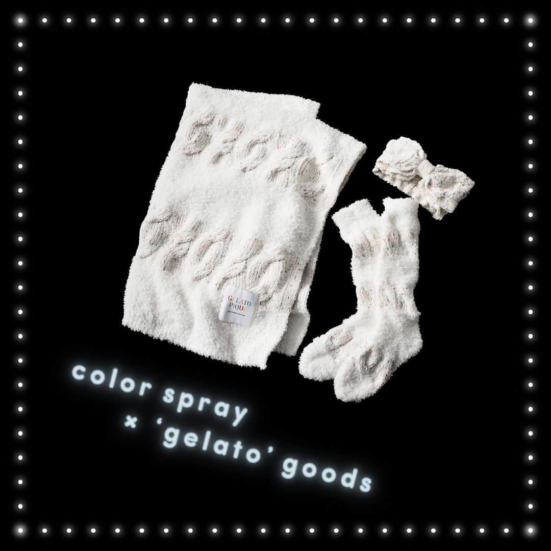 ジェラートピケさんのインスタグラム写真 - (ジェラートピケInstagram)「【ANNIVERSARY】  カラースプレーのデザインを散りばめたアラン編みの層と、ふわふわな肌触りが人気な'ジェラート'素材をケーキのように重ね合わせた特別なニットです。  ITEM: BLANKET/SOCKS/HAIR BAND COLOR:PNK/BLU/OWHT  #gelatopique #ジェラートピケ #roomwear #anniversary #birthday #happybirthday」9月17日 13時13分 - gelatopique_official