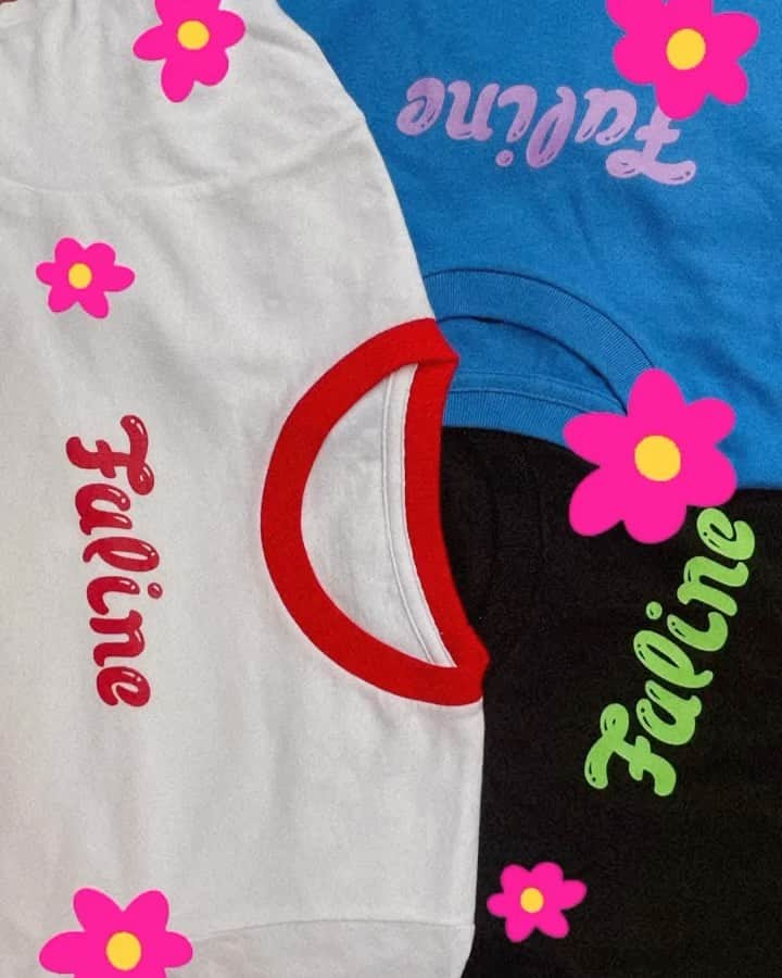 falinetokyoのインスタグラム：「🆕color💙♥️ Faline Mini Tee  Kidsだけでなく大人も着れるFaline Lolita Tee どの色が好みですか？😚」