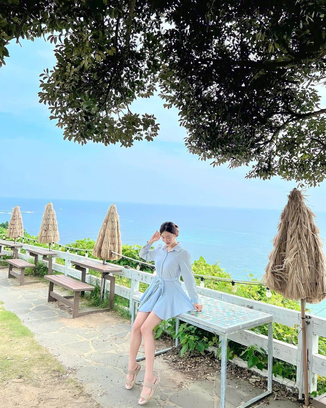 チェ・スルギのインスタグラム：「🍃💚   제주도여행 🎼🌴」