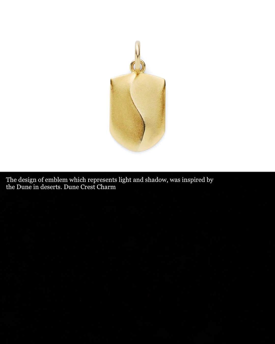 アーカーのインスタグラム：「Dune crest charm.Available at fivethirtypark.com  #530park #fivethirtypark #mensjewelry #unisexjewelry #unisex #GenderNeutralJewelry #jewelry #jewellery #finejewelry #ファイブサーティパーク #ユニセックスジュエリー #メンズジュエリー」