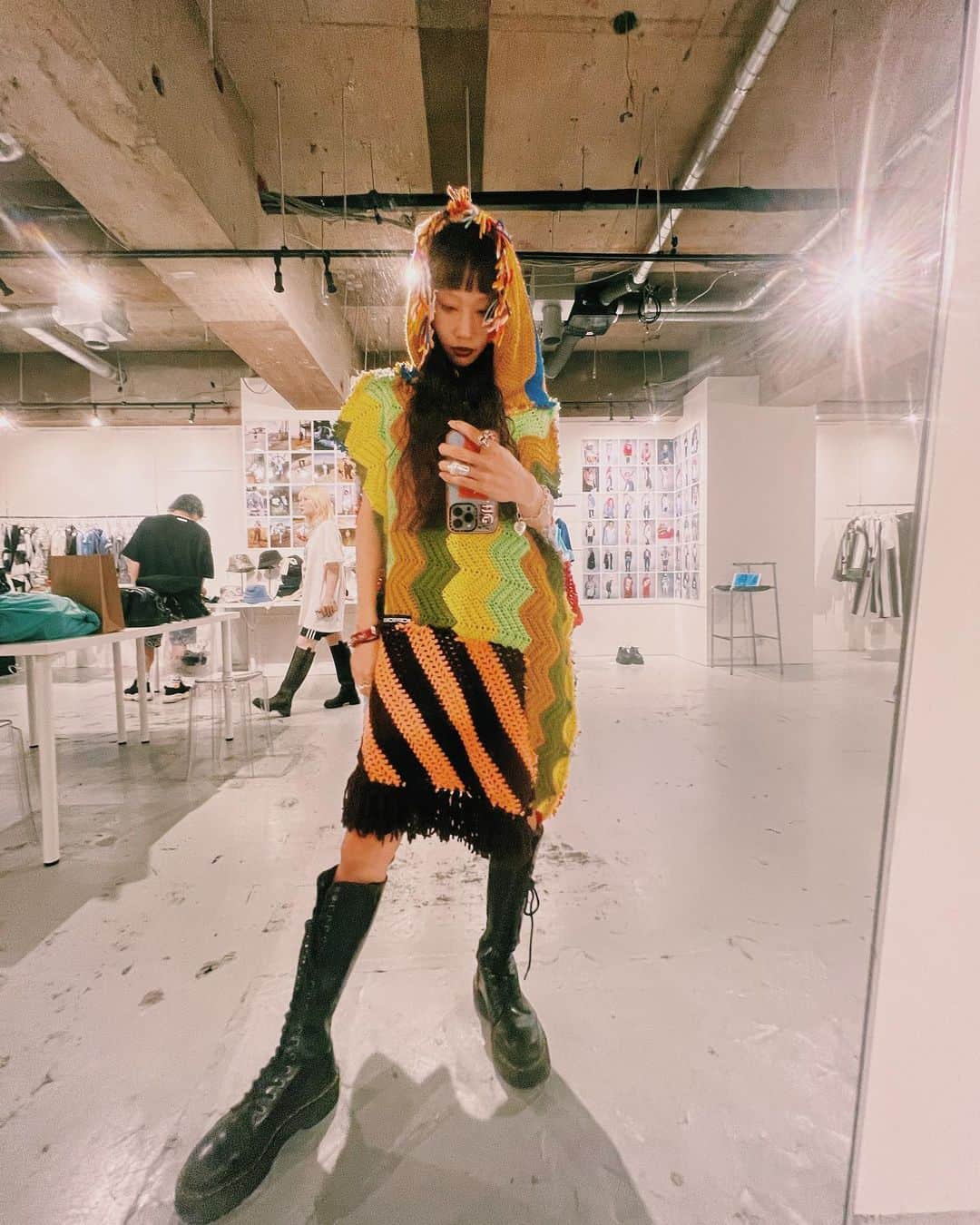 のインスタグラム：「. @bodysong_  展示会へ💖 最高に可愛いかった。。 良い物を沢山見て感じてめちゃくちゃ楽しかった🌹 届くの楽しみ🦋 .」