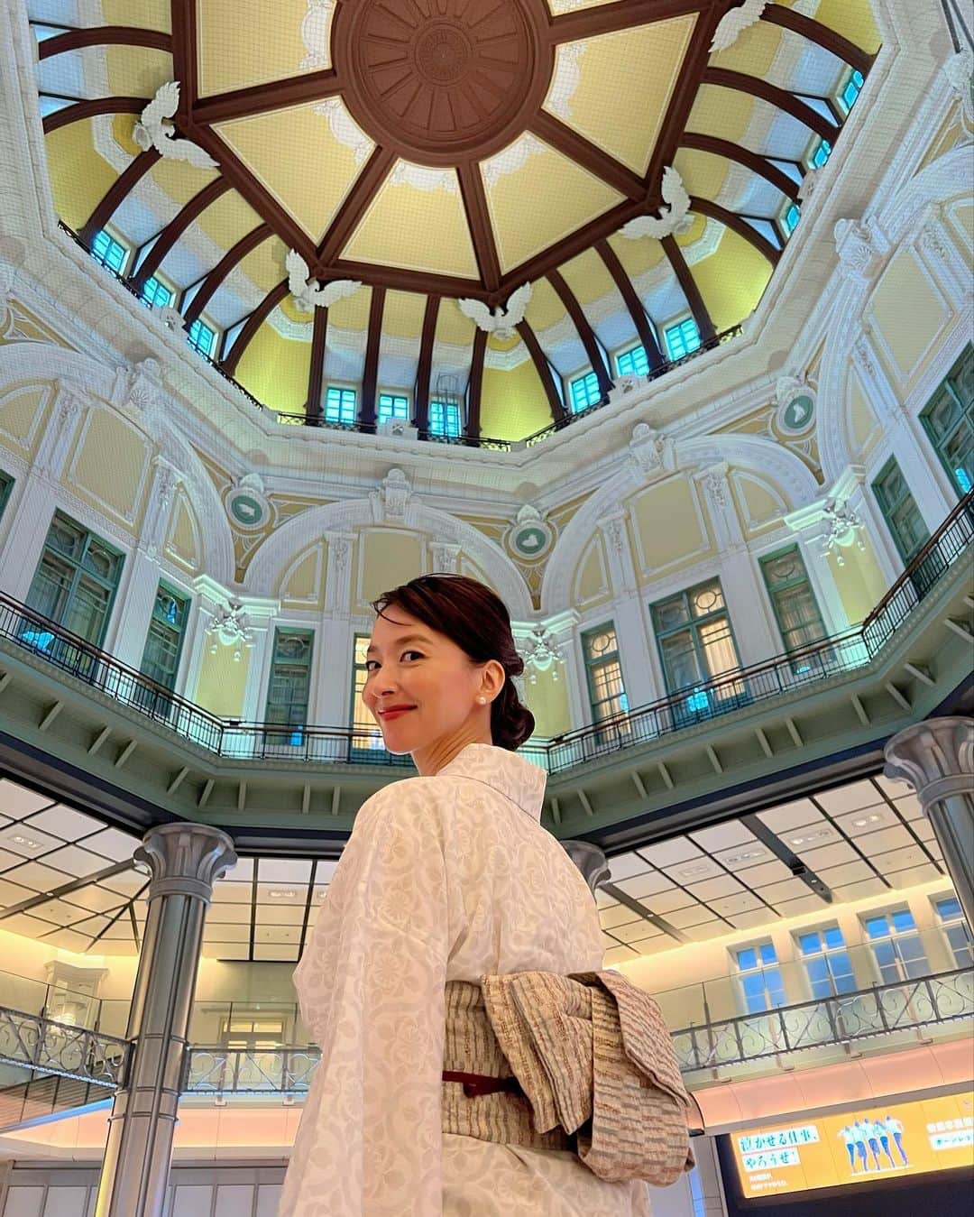 東麻美のインスタグラム：「🤍  #浴衣2023夏 #浴衣#yukata」