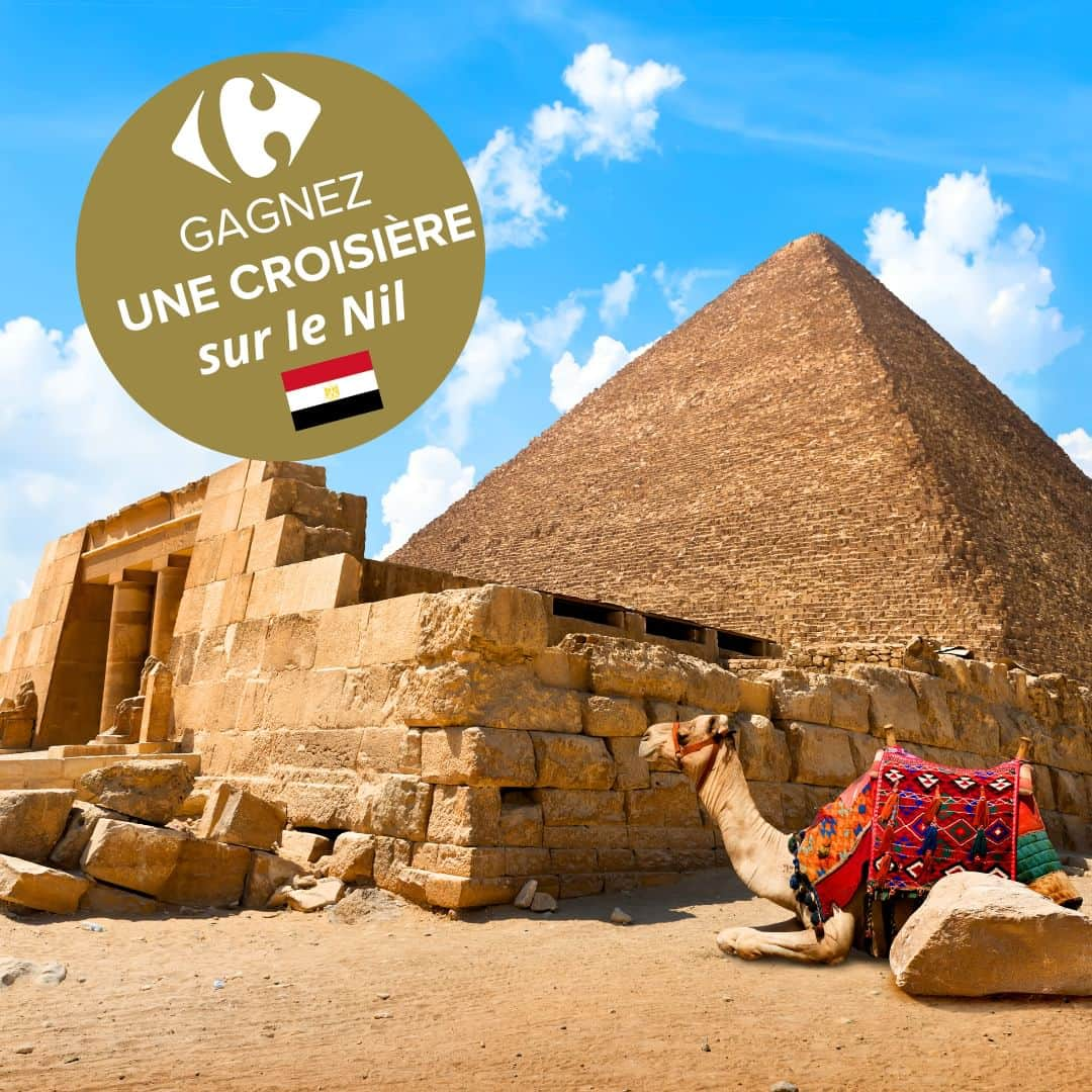 Carrefour Franceのインスタグラム：「[JEU CONCOURS] Mettez le cap sur la chance et préparez-vous à voguer sur les eaux du Nil pour découvrir les merveilles de l'Egypte 🌊🛳️ On vous fait gagner une croisière pour 2 ! 🇪🇬 Pour participer, il vous suffit de :  - Suivre notre compte @carrefourfrance - Identifier 2 amis en commentaire  Le gagnant sera tiré au sort le 29/09 🤞  #carrefour #jeuconcours #egypte #croisiere #nil」