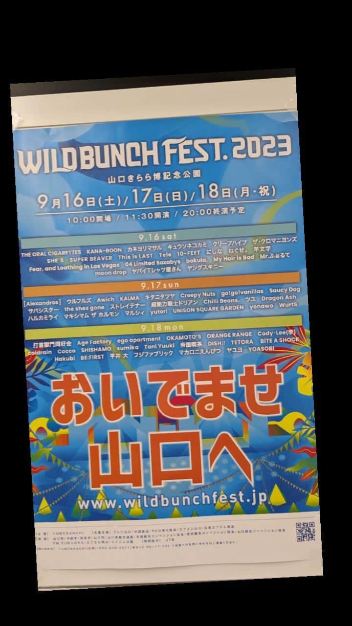 the shes goneのインスタグラム：「WILD BUNCH FEST. 2023ありがとうございました！ #きらめくきもち #theshesgone #ワイバン #WILDBUNCH」