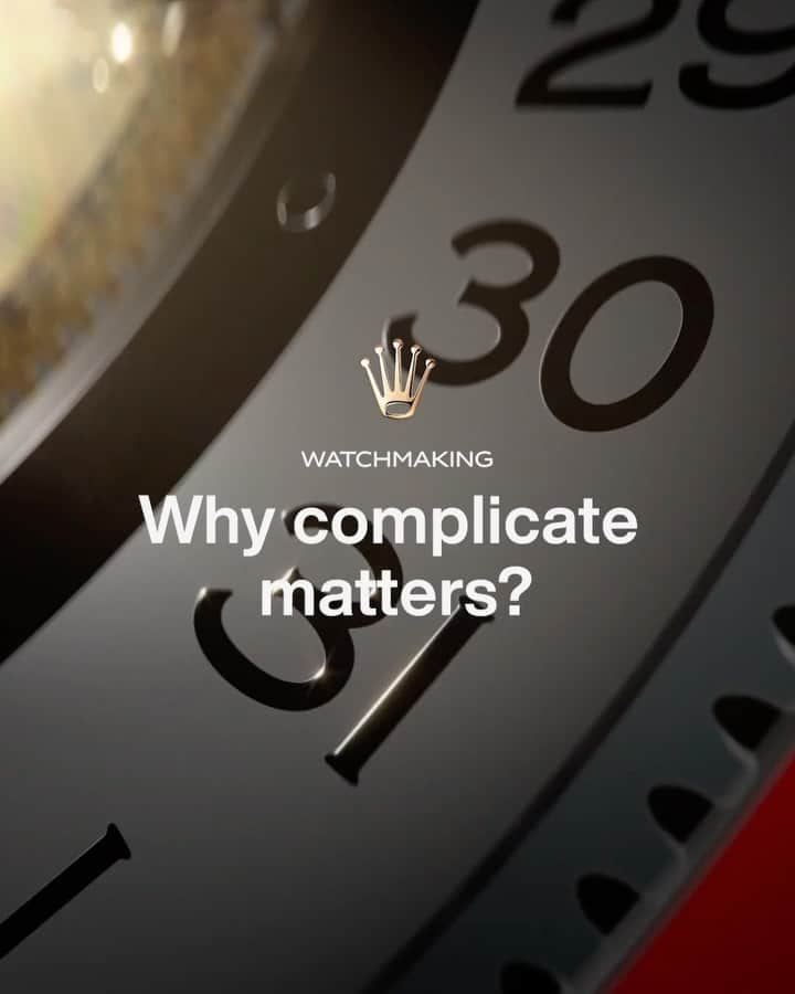 rolexのインスタグラム：「31, 28 or 29, 31, 30, 31, 30, 31, 31, 30, 31, 30, 31… the inconsistency in the months must be addressed when designing a calendar such as our Saros, first introduced in 2012 with the Sky-Dweller. Like all calendars, it autonomously differentiates months with 30 and 31 days, and only needs to be set when February turns to March. But the real beauty of our system is in its minimalism – only four gear wheels and two gear ratios. The Saros, a most ingenious watchmaking complication. #Rolex #Watchmaking #Perpetual」
