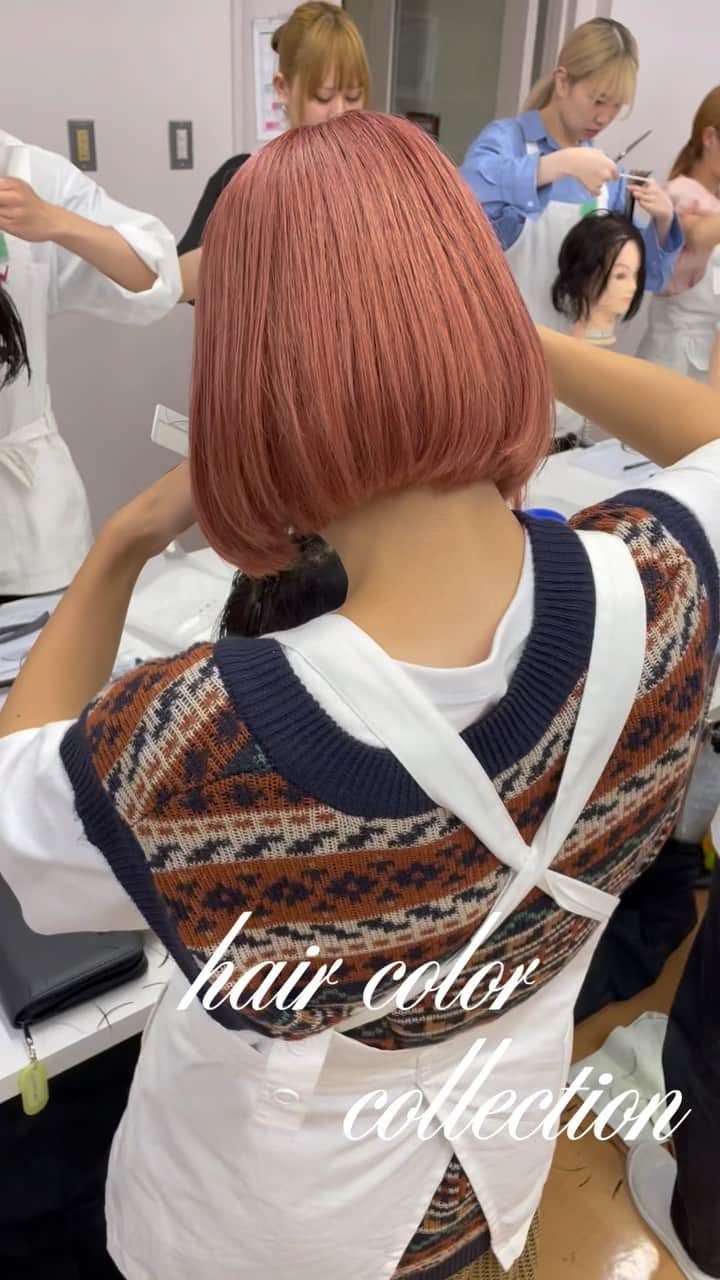 のインスタグラム：「hair color collection☝️ #haircolor #hairstyle #hairfashion #美容学生 #美容学生の日常 #ヘアカラー」