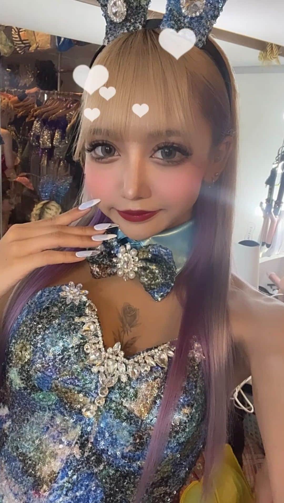 のインスタグラム：「やっぱりバニーちゃん好き😘  @atelierdarm  #アトリエダーム #atelierdarm #パリオン #ヤバすぎバニー #バニーガール  #パリオン #六本木 #partyon #バーレスク #バーレスク東京 #selfie #ビジョビ#gal」