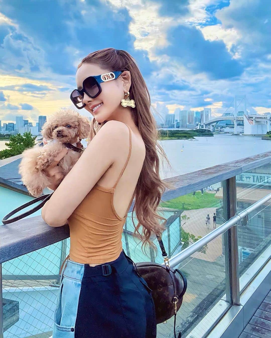 のインスタグラム：「雲がきれい☁️♩.•」