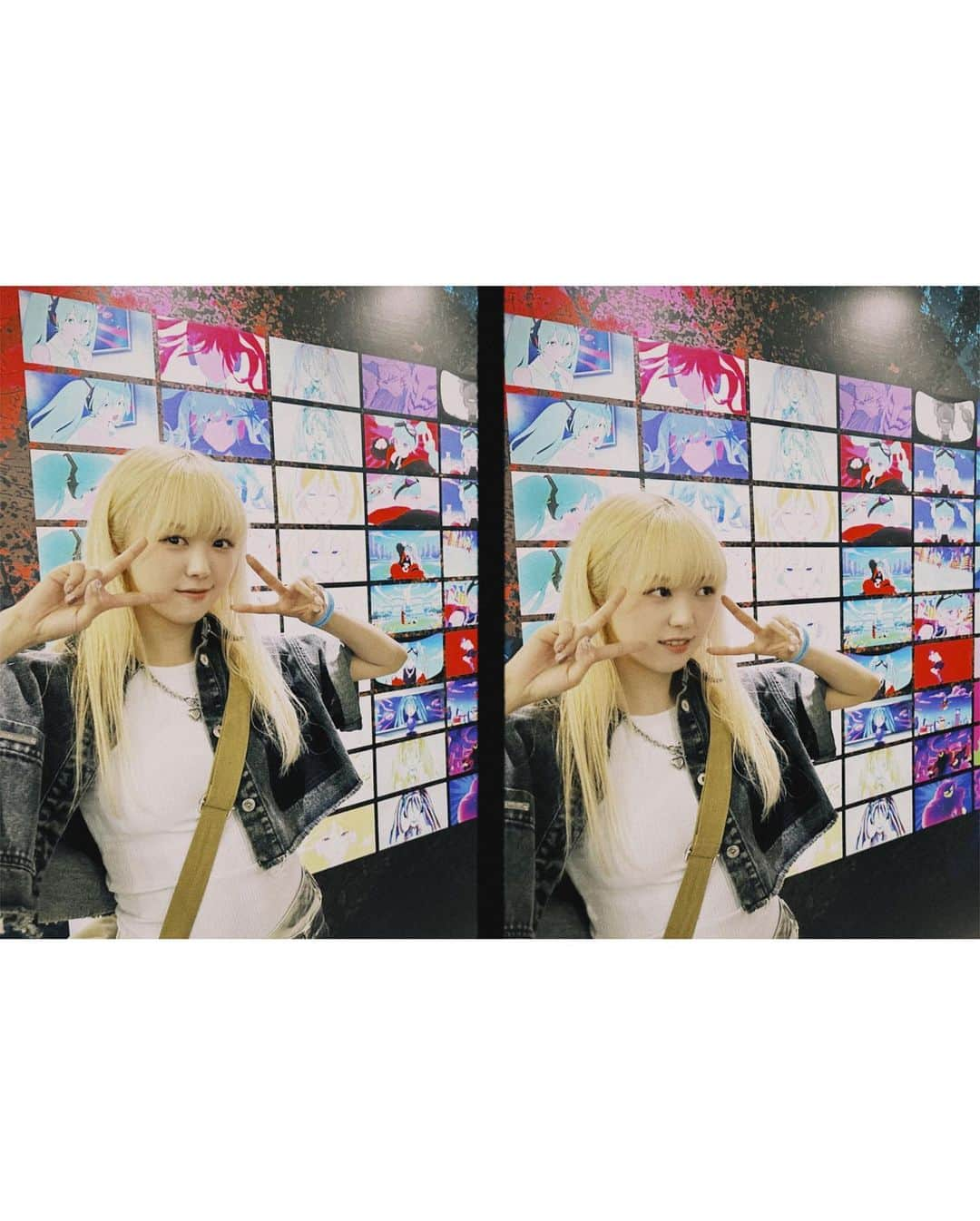 藍にいなのインスタグラム：「in MAGICAL MIRAI 2023  📸at the booth that the music video I made  MVブースにて  #マジカルミライ2023 #マジミラ #magicalmirai #初音ミク #anime #illustrationdrawing」