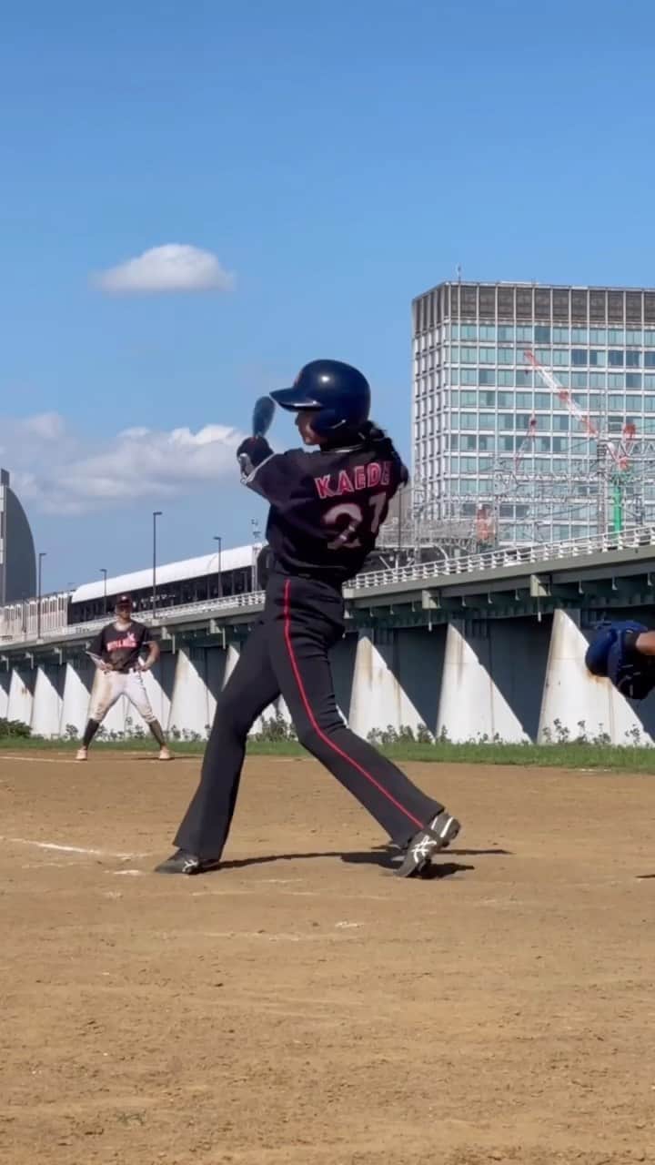 青野楓のインスタグラム：「部活⚾️ いつだって帰るのは早いタイプ🏃‍♀️ 楽しかったです。  @bullkies」