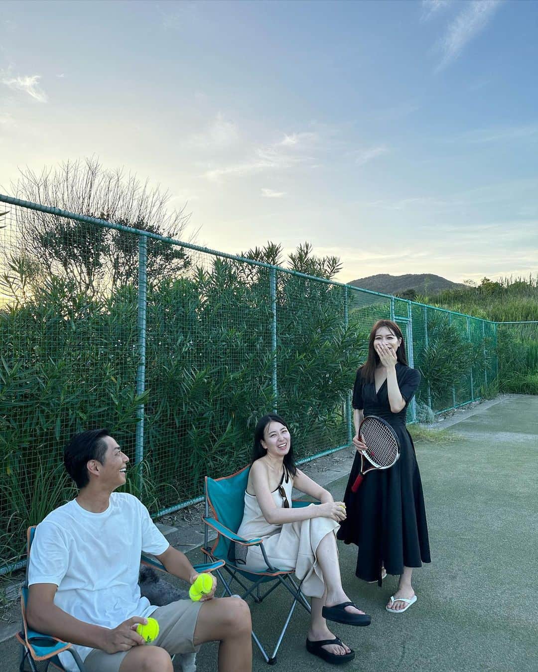 山賀琴子のインスタグラム：「最高な週末🎾」