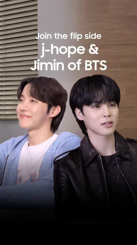 Samsung Mobileのインスタグラム：「There are so many reasons to #JoinTheFlipSide with the new #GalaxyZFlip5. Check out what #jhope and #Jimin of @bts.bighitofficial have to say!  Learn more: samsung.com」