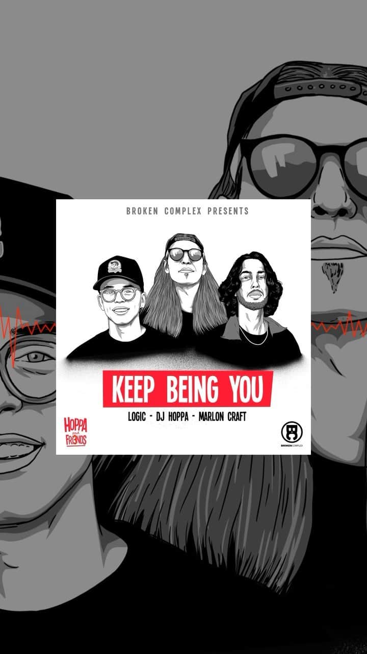 ロジックのインスタグラム：「Keep Being You with @djhoppa and @marloncraft out now everywhere!」