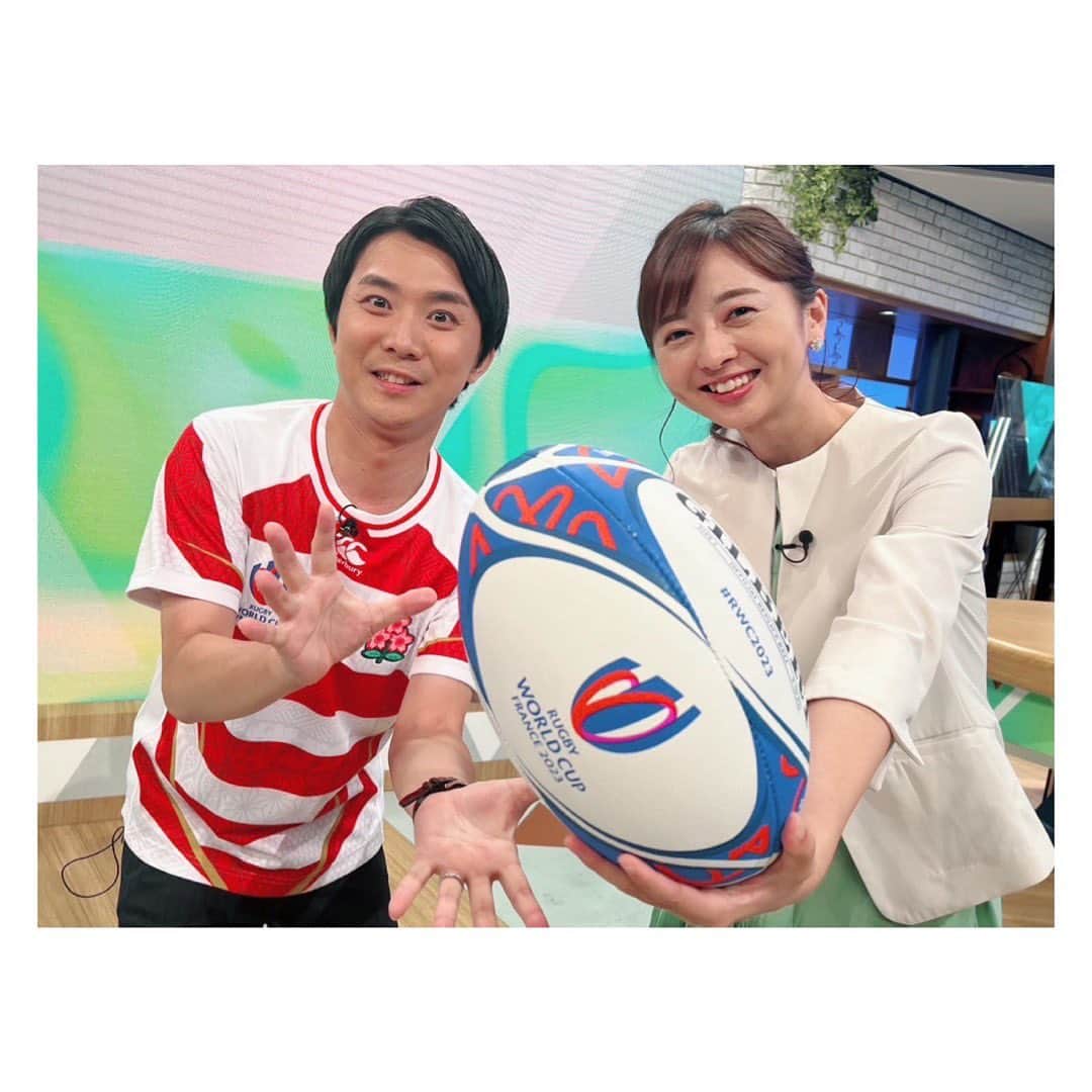 中谷しのぶのインスタグラム：「🇯🇵🇯🇵🇯🇵  がんばれ！ニッポン！  #ラグビーワールドカップ」