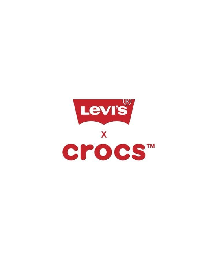 のインスタグラム：「Levi’s® x Crocs. A Storied Shoe Meets a True Original.    The collection will be available for purchase starting September 19th on Levi.com and September 21st on Crocs.com」