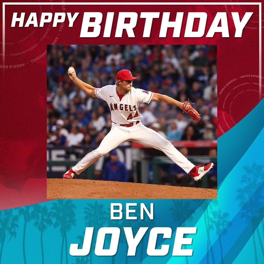ロサンゼルス・エンゼルス・オブ・アナハイムのインスタグラム：「happy birthday, @ben_joyce08! 🎂」